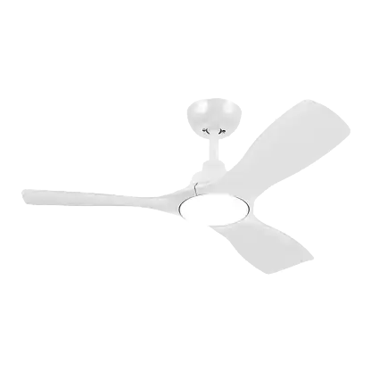 Ventilateur de plafond avec éclairage - Philips Olas, 30 W, 6 vitesses, 106 cm, 2650 lúmenes regulables, Télécommande, Blanc