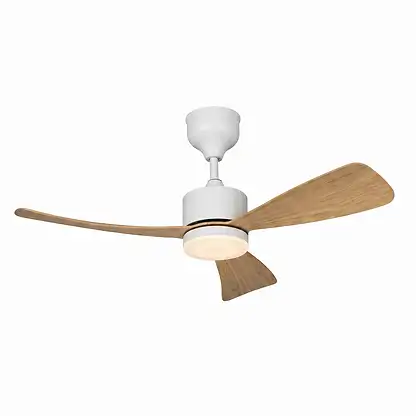 Ventilateur de plafond - SELEOK LISBOA CARVALHO, 6 vitesses, Blanc