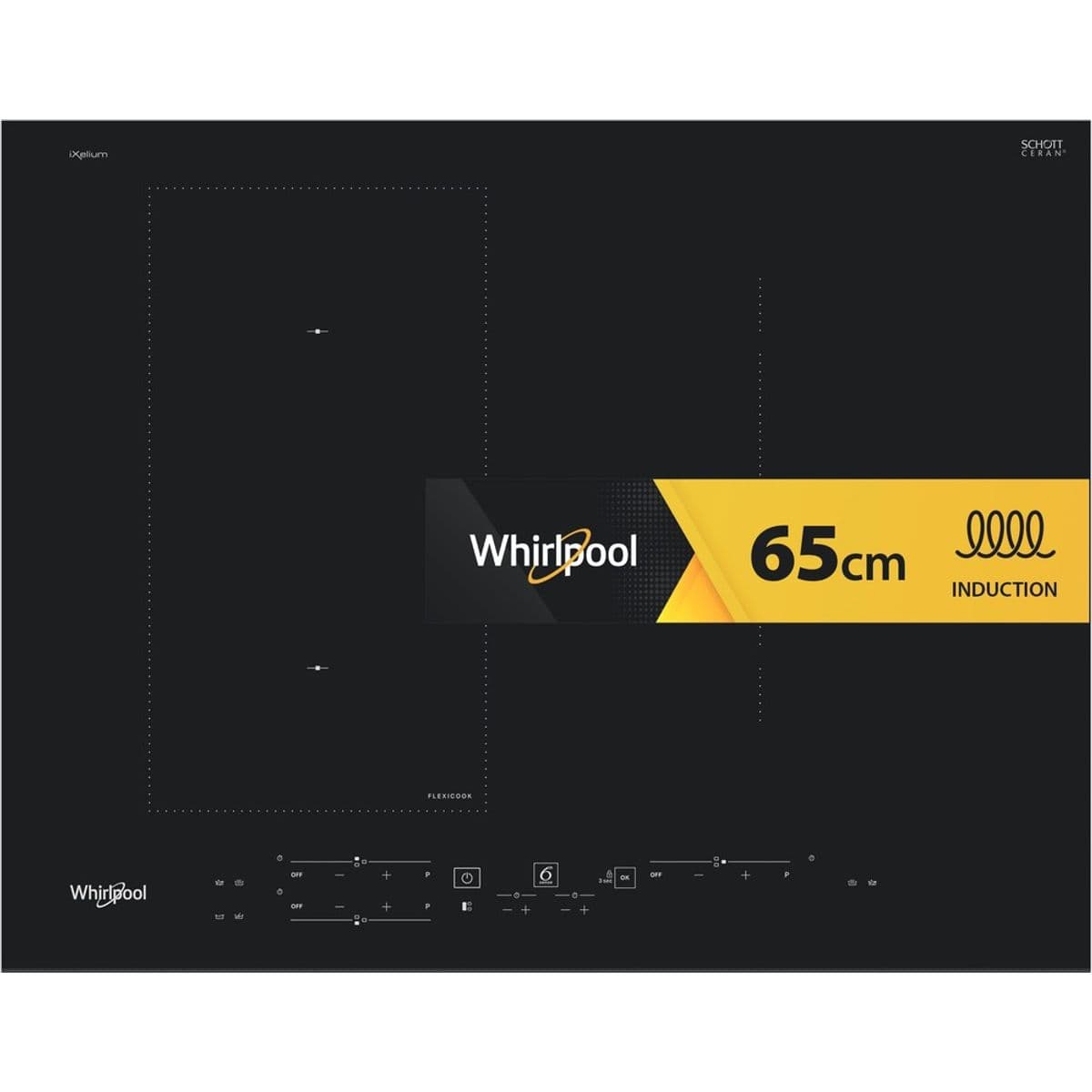 WHIRLPOOL table induction 65 CM  4 foyers WLB4265BFIXL