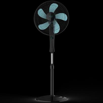 Ventilateur sur pied - Cecotec EnergySilence 520 Power Black, 50 W, 5 vitesses, Noir metalizado