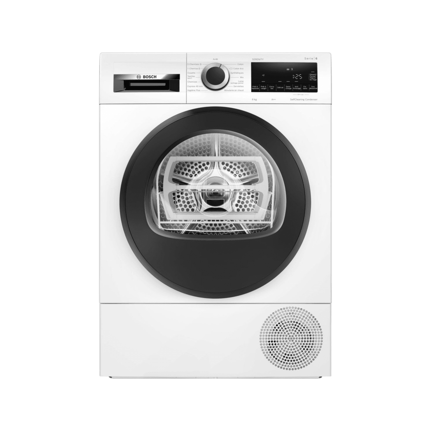 Sèche linge pompe à chaleur Bosch Serenity Série 6 Iron Assist