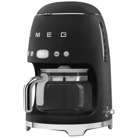 SMEG Cafetière filtre 10 tasses programmable Noir Mat - Années 50 - DCF02BLMEU